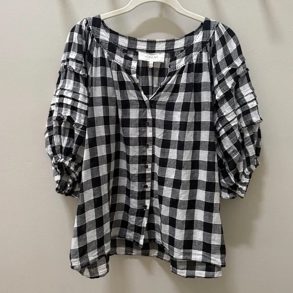 The Great Gingham Blouse - Picture 1 of 4
